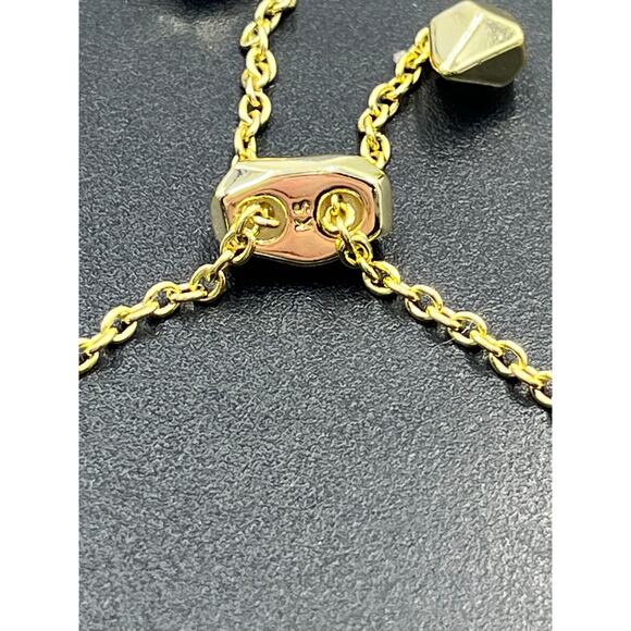 Kendra Scott Elaina Gold Brass
Veined Blue Turquoise Bolo Adjustable Bracelet - Picture 5 of 9